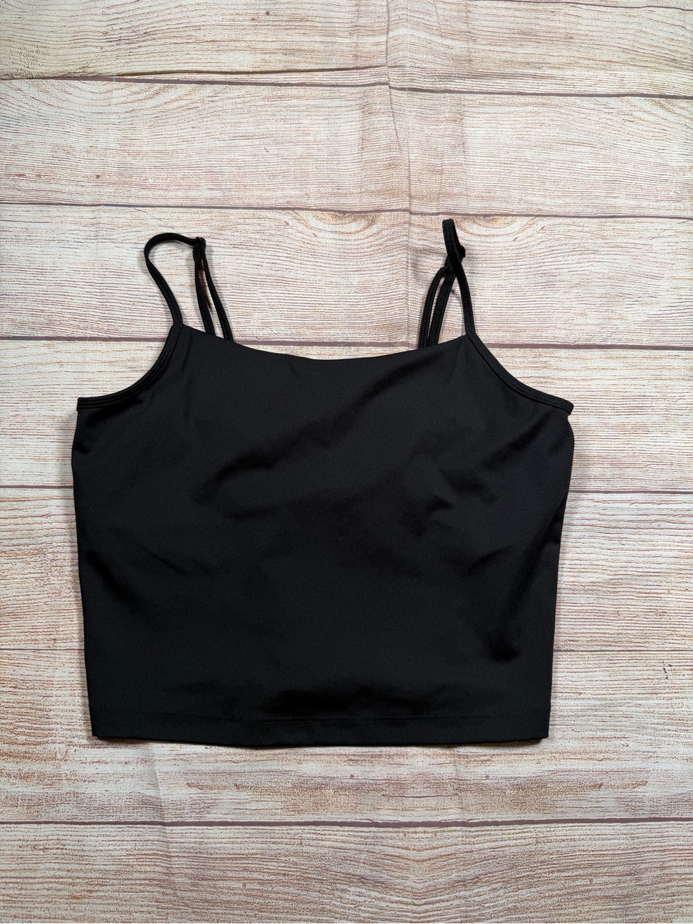 H&M Move Black Crop Tank Top - Women's Workout Athletic Yoga